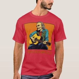 Gordon Lightfoot Retro Style Fan Design T-Shirt