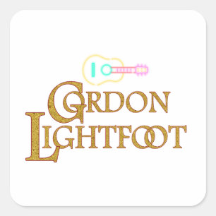 Gordon Lightfoot   Tribute to the Legendary Square Sticker