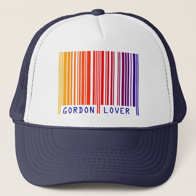 "GORDON LOVER" Coloured Barcode Cap (Front)