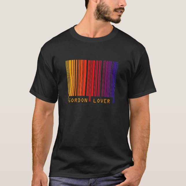 "GORDON LOVER" Coloured Barcode T-Shirt (Front)