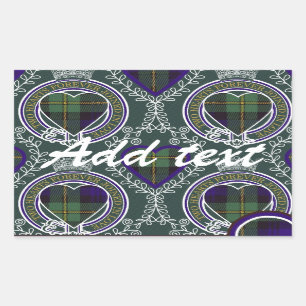 Gordon Scottish tartan Rectangular Sticker