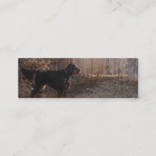 Gordon Setter Bookmark Business Cards