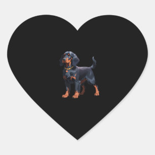 Gordon Setter Classic T-Shirt Heart Sticker