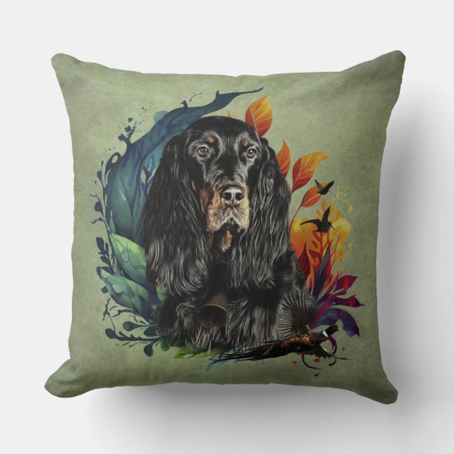 Gordon Setter  Cushion (Front)