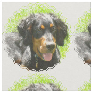 Gordon Setter Dog Fabric