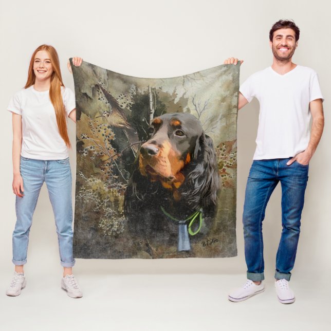 Gordon Setter  Fleece Blanket (In Situ)