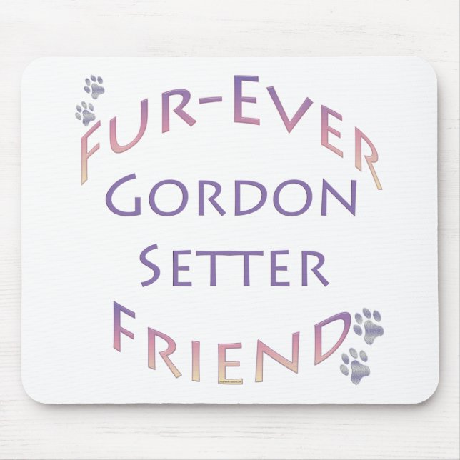 Gordon Setter Furever Mouse Pad (Front)
