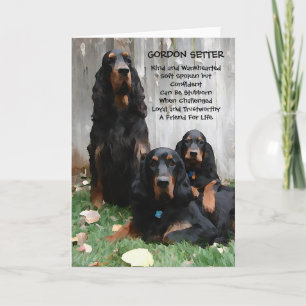 Gordon Setter Generations Painting Note Card
