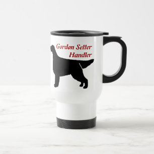 Gordon Setter Handler Aluminium Travel Mug