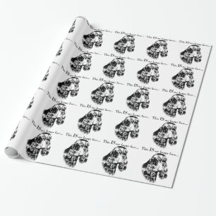 Gordon Setter Happy Face Wrapping Paper