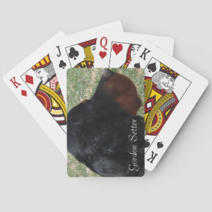 Gordon Setter Head Playing Cards