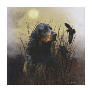 Gordon Setter , Hunting companion   Canvas Print