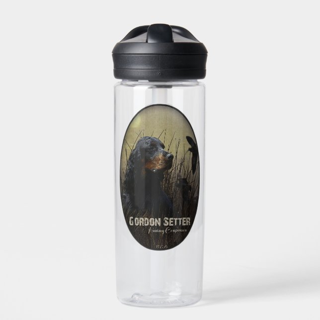 Gordon Setter , Hunting companion    Water Bottle (Front)