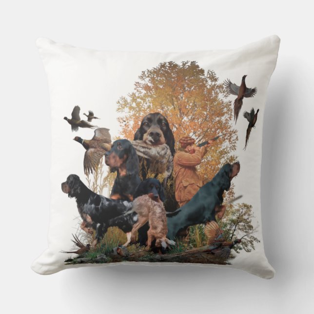 Gordon Setter, hunting season  Cushion (Front)