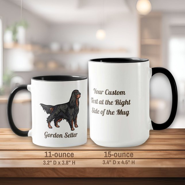 Gordon Setter Illustration Mug (Creator Uploaded)