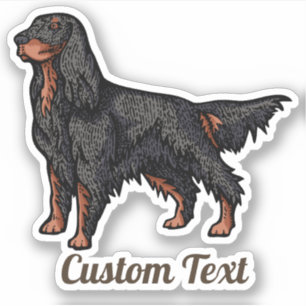 Gordon Setter Illustration Sticker