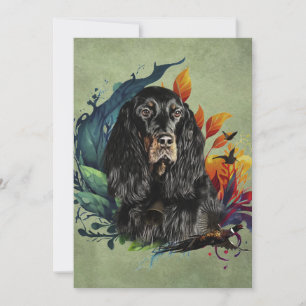 Gordon Setter Invitation