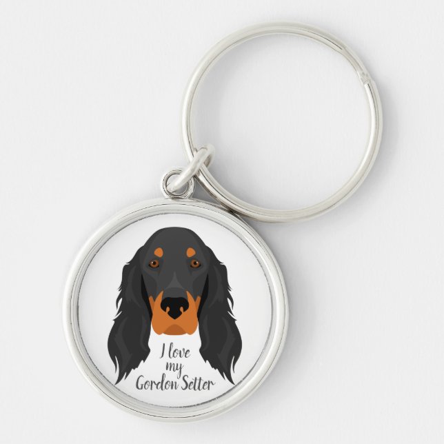 Gordon Setter Key Ring (Front)