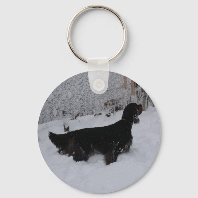 Gordon Setter Keychain (Front)