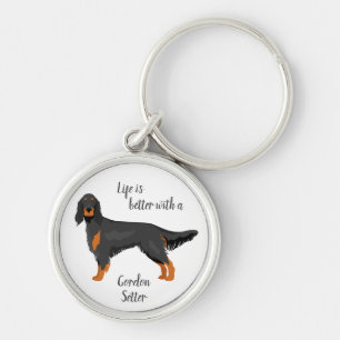 Gordon Setter keychain. Personalized items for dog Key Ring