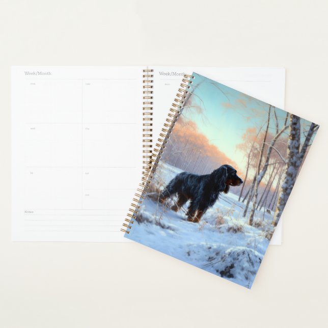 Gordon Setter Let It Snow Christmas Planner (Display)