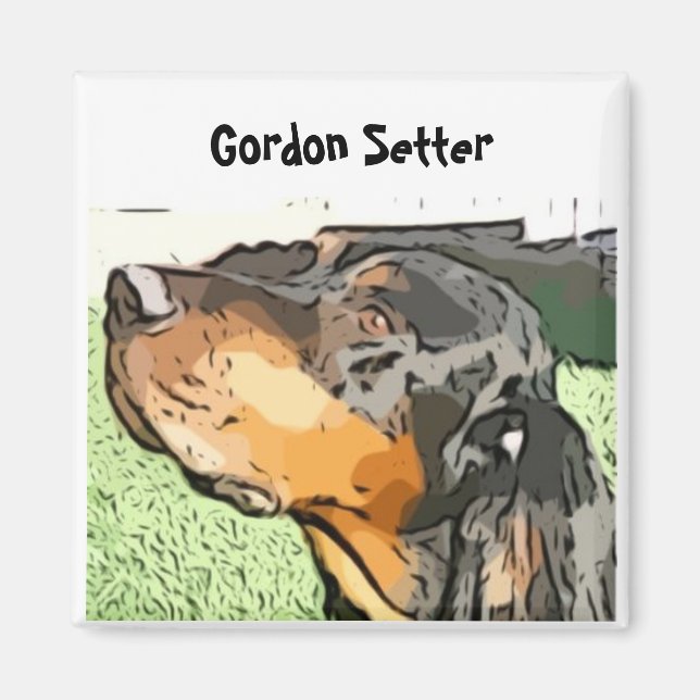 Gordon Setter Magnet (Front)