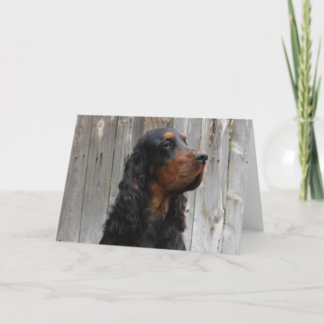 Gordon Setter Note Card (Front)