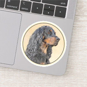 Gordon Setter Painting - Cute Original Dog Art