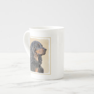 Gordon Setter Painting - Cute Original Dog Art Bone China Mug