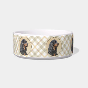 Gordon Setter Painting - Cute Original Dog Art Bowl