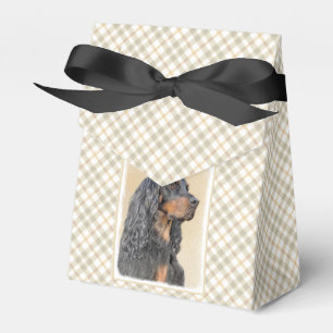 Gordon Setter Painting - Cute Original Dog Art Favour Box