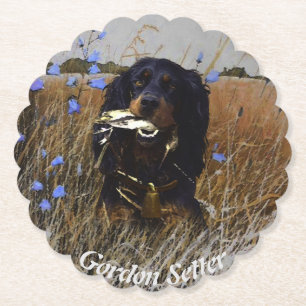 Gordon Setter Paper Coaster