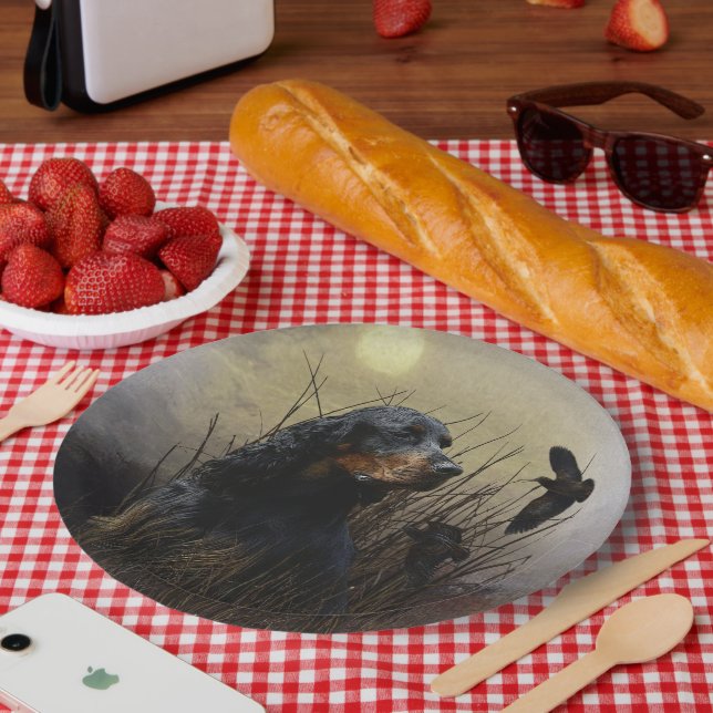 Gordon Setter  Paper Plate (Picnic)