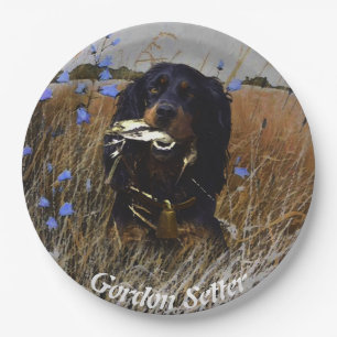 Gordon Setter    Paper Plate