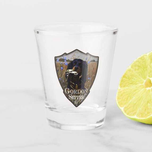 Gordon Setter    Shot Glass (Front)