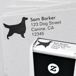 Gordon Setter Silhouette Return Address Self-inking Stamp