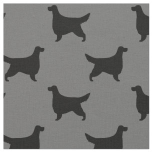 Gordon Setter Silhouettes Pattern Fabric