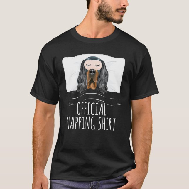 Gordon Setter Sleep Mask Official Napping T-Shirt (Front)