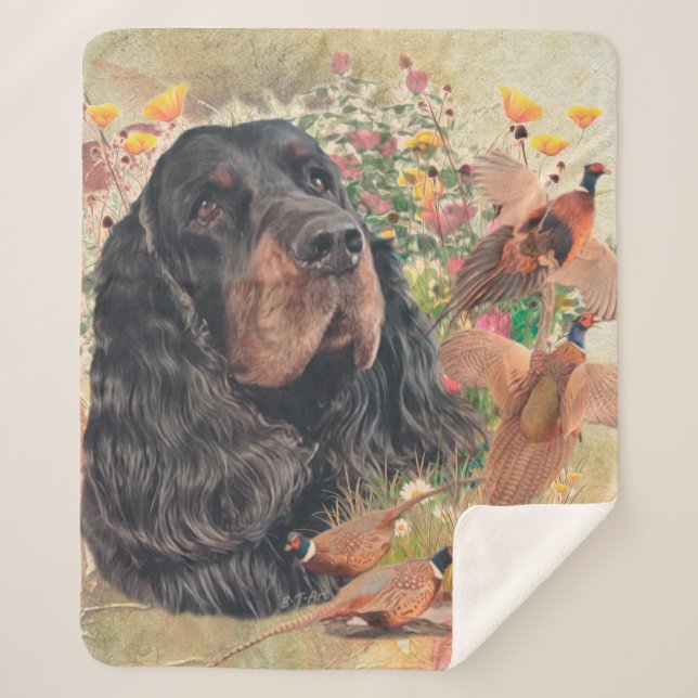 Gordon Setter Tapestry Coffee Mug Throw Pillow Bev (Front)