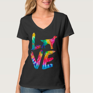 Gordon Setter Tie Dye Love Dog Mum Dad T-Shirt