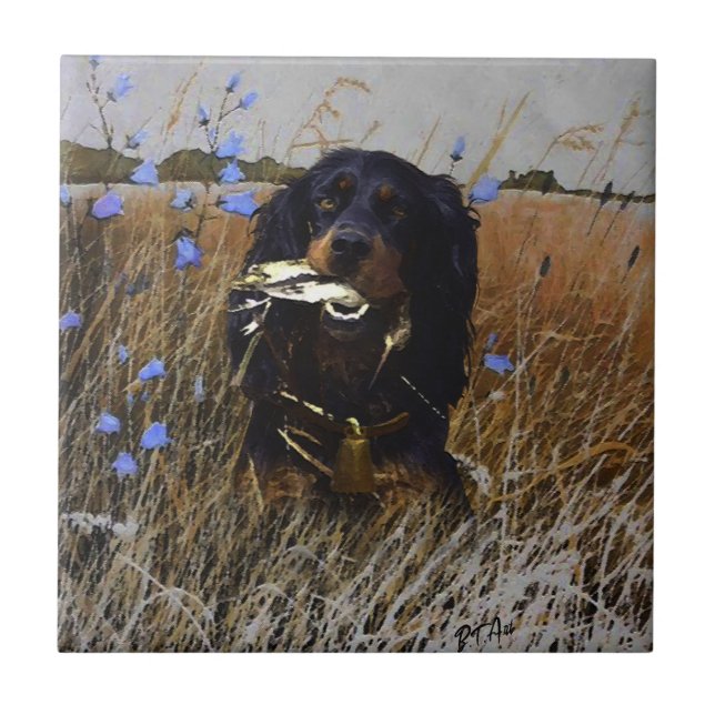 Gordon Setter    Tile (Front)
