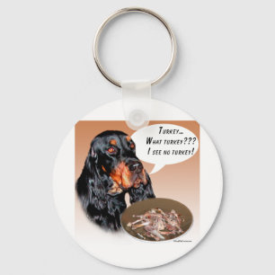 Gordon Setter Turkey Key Ring