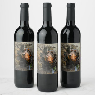 Gordon Setter Wine Label