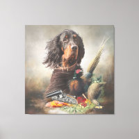 Gordon setter with pheasants, Art 