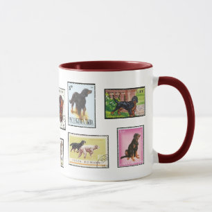 Gordon Setter World Stamps Ceramic Mug