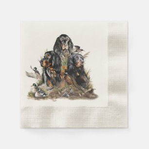 Gordon Setters , Passion for Birds , Art Napkin