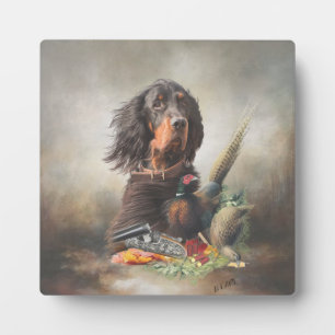 Gordon Setters , Passion for Birds , Art Plaque