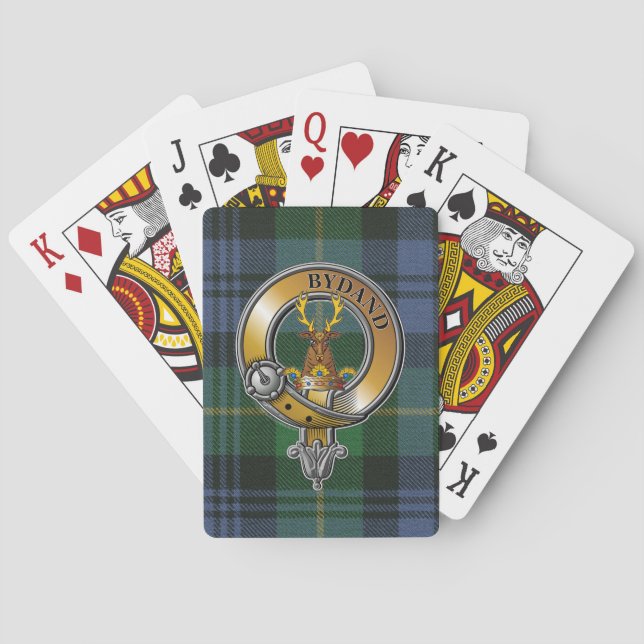 Gordon Tartan & Badge Playing Cards (Back)