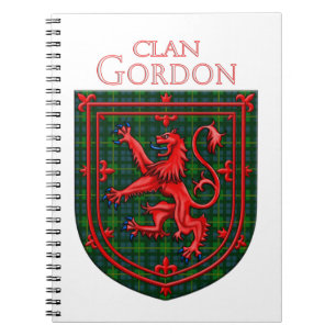 Gordon Tartan Scottish Plaid Lion Rampant Notebook