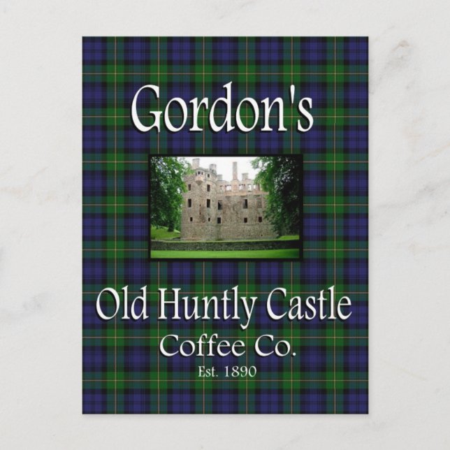 Gordon's Old Huntly Castle Coffee Co. Postcard (Front)